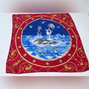 Vintage Revillon Silk Scarf: Paris